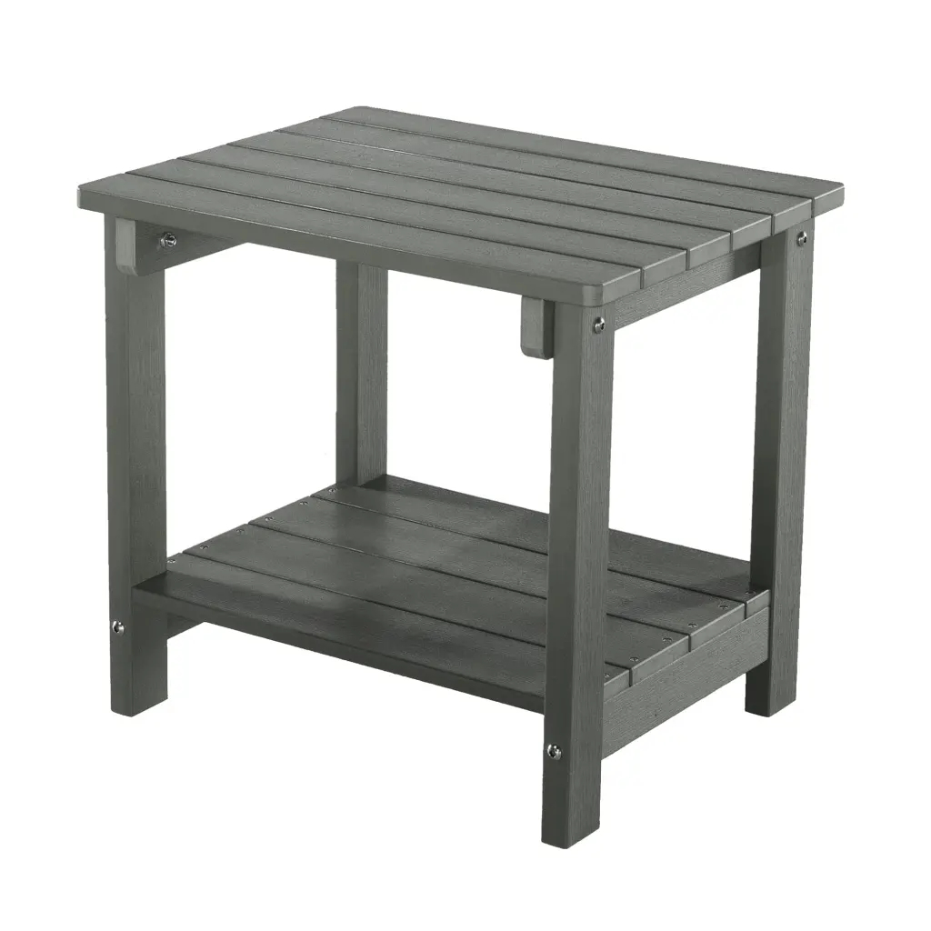 Key West Weather Resistant Outdoor Indoor Plastic Wood End Table Patio gathercraft