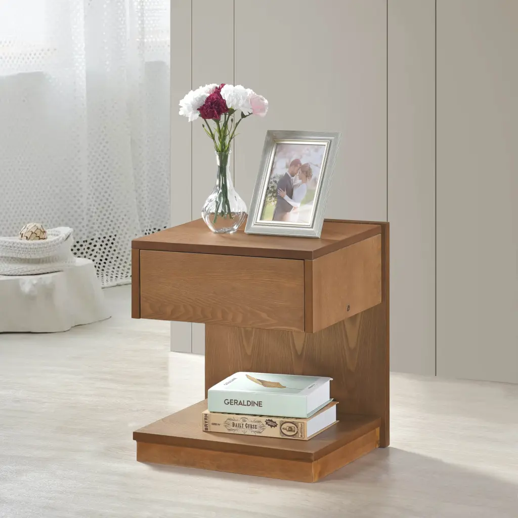 Modern Home Furniture 1Pc End Table Drawer Open Platform Storage Side Table kanepe