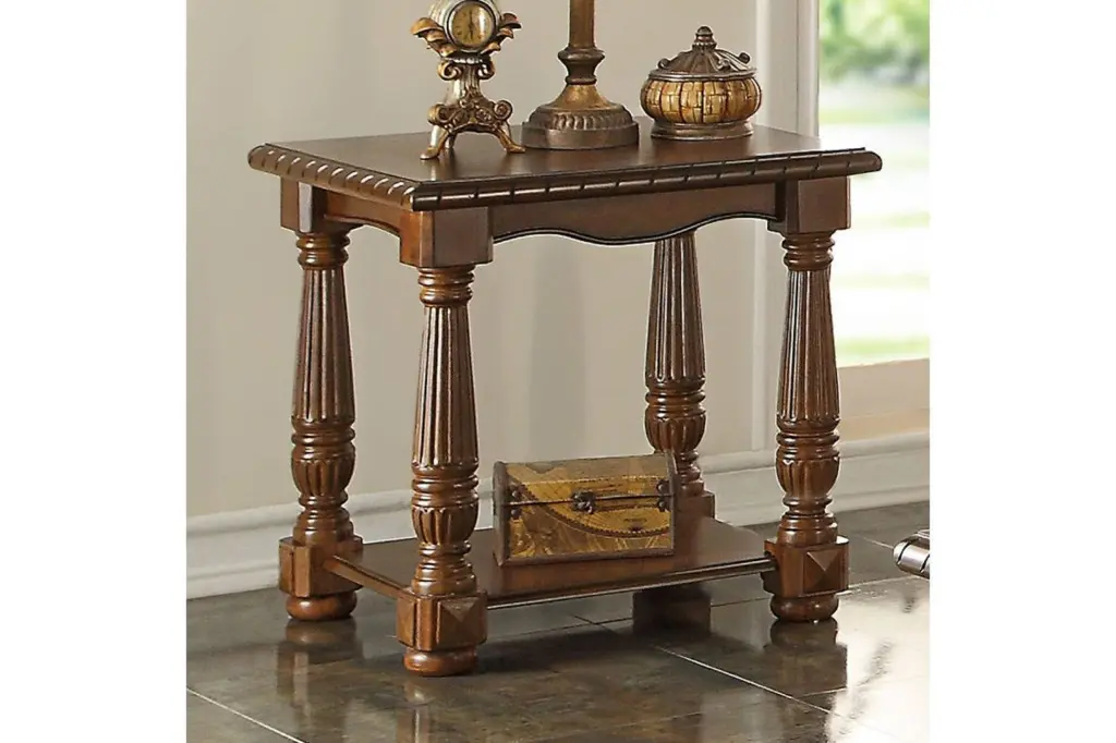 Traditional Formal Look Wooden 1Pc End Table Living Room Sofa Side Table Classic Home Decor kanepe