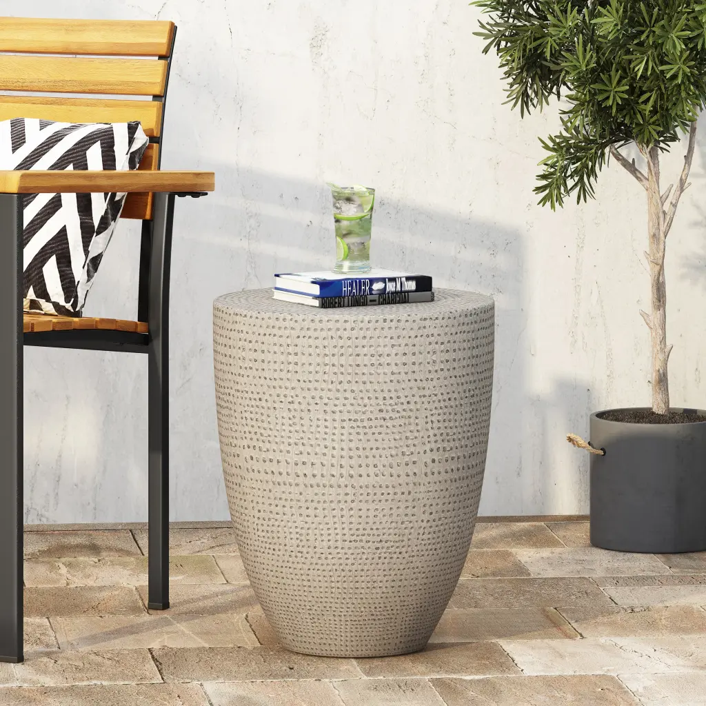 End Table Natural Magnesium Oxide - Modern Side Table Living Room nh-gardenpara
