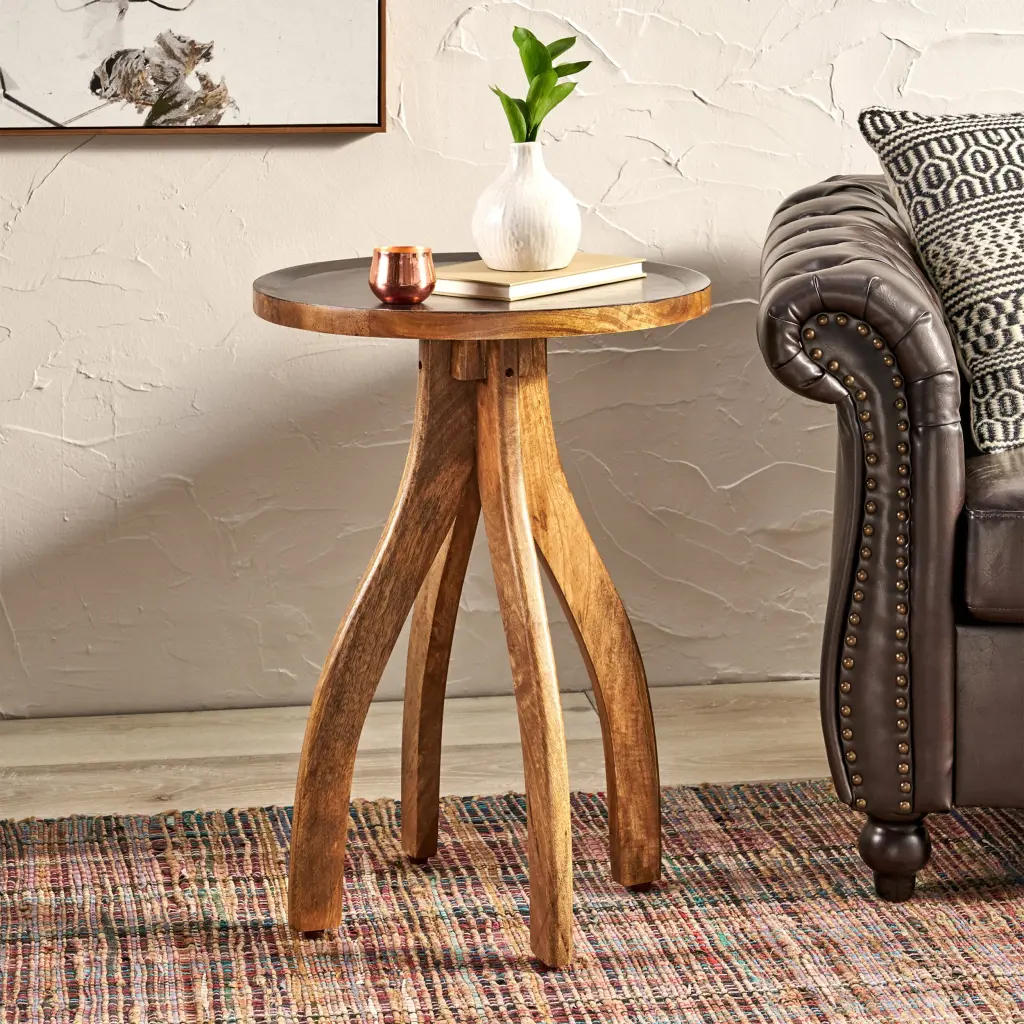End Table Wood Wood Synthetic Wood Side Table Living Room nh-purenest