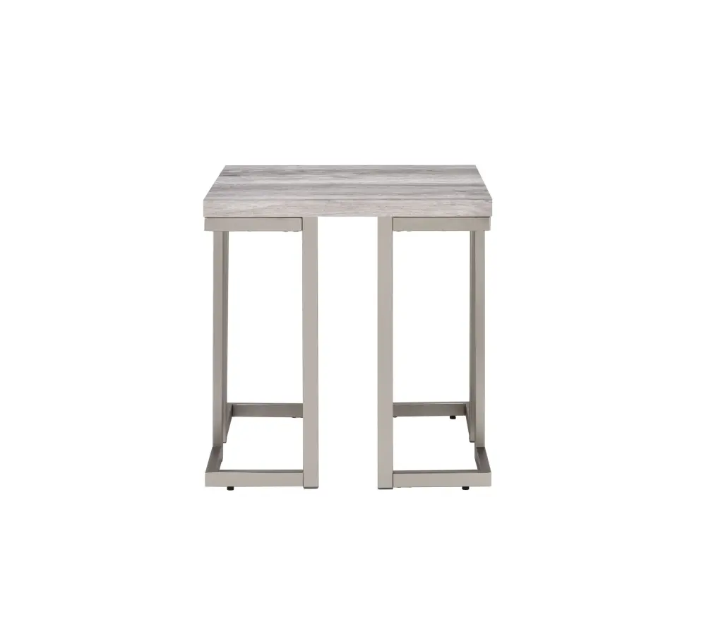 David End Table White Iron Side Table Living Room steve silver furniture