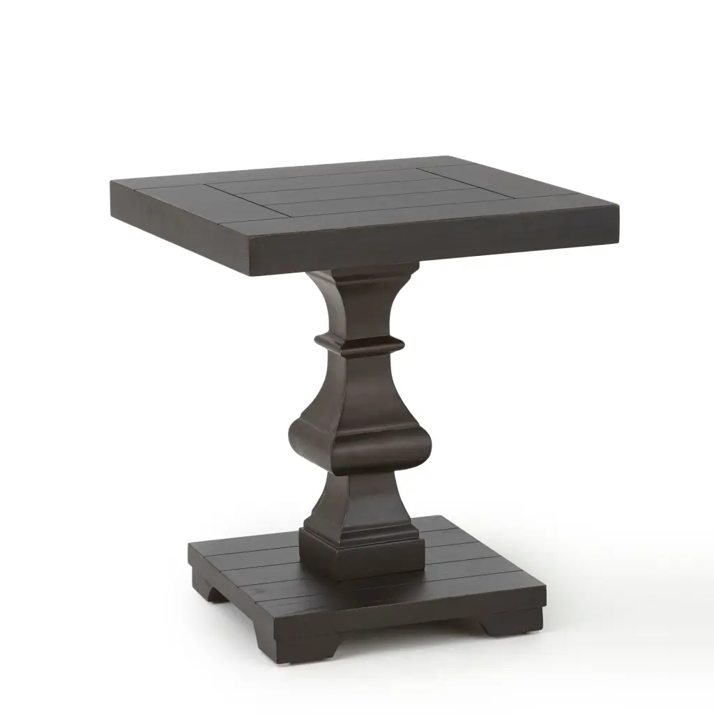 Dory Square End Table Brown Wood Living Room Accent Table steve silver furniture