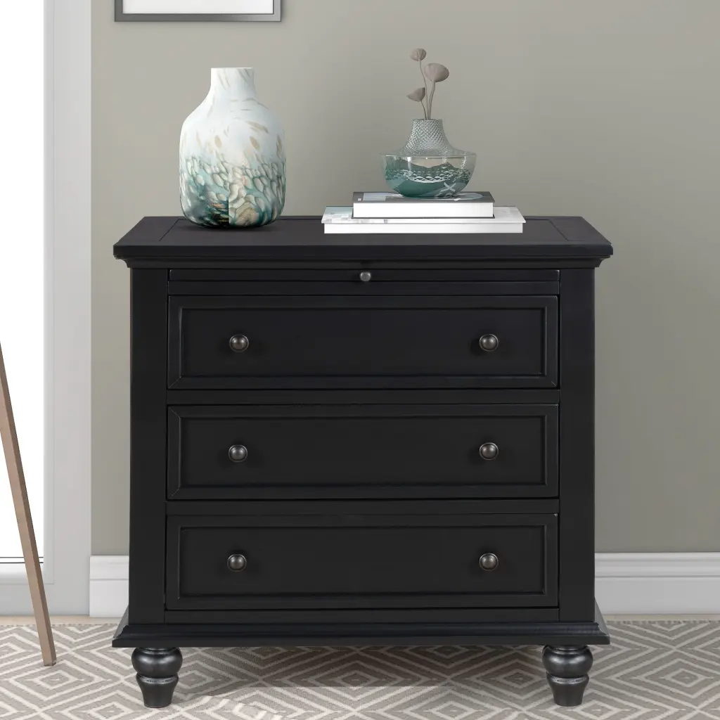 3 Drawer Storage Wood Cabinet End Table Pull Out Tray Living Room Side Table u_style