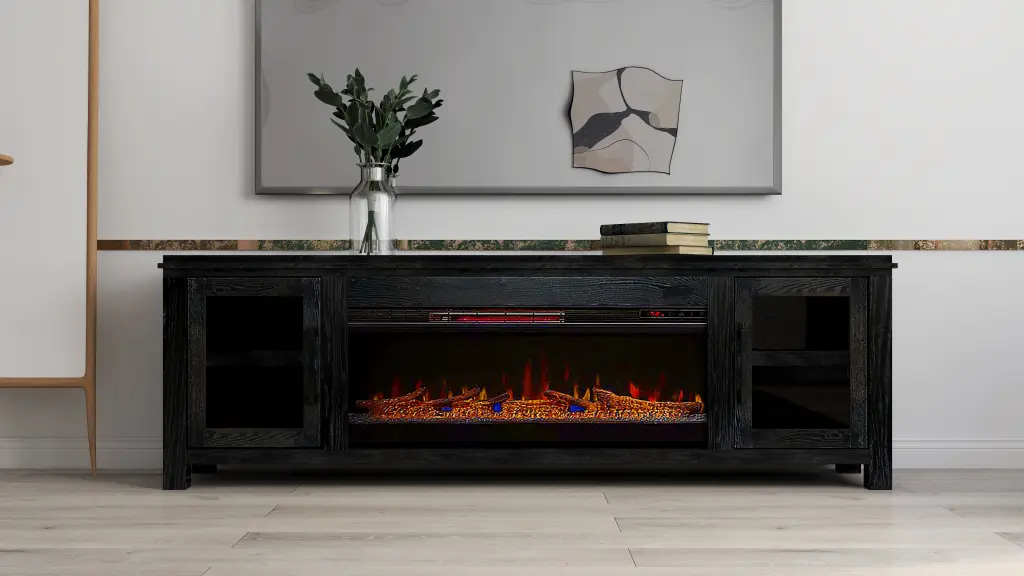 Tybee 86-Inch Electric Fireplace TV Console TVs Up to 95 Inches bridgevine home