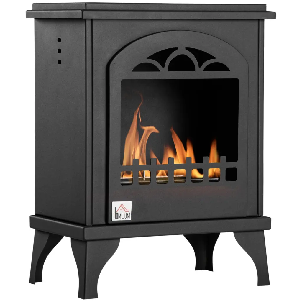 Ethanol Fireplace - 9.75 Inch Freestanding Stove Heater 470 Sq Ft aosom business
