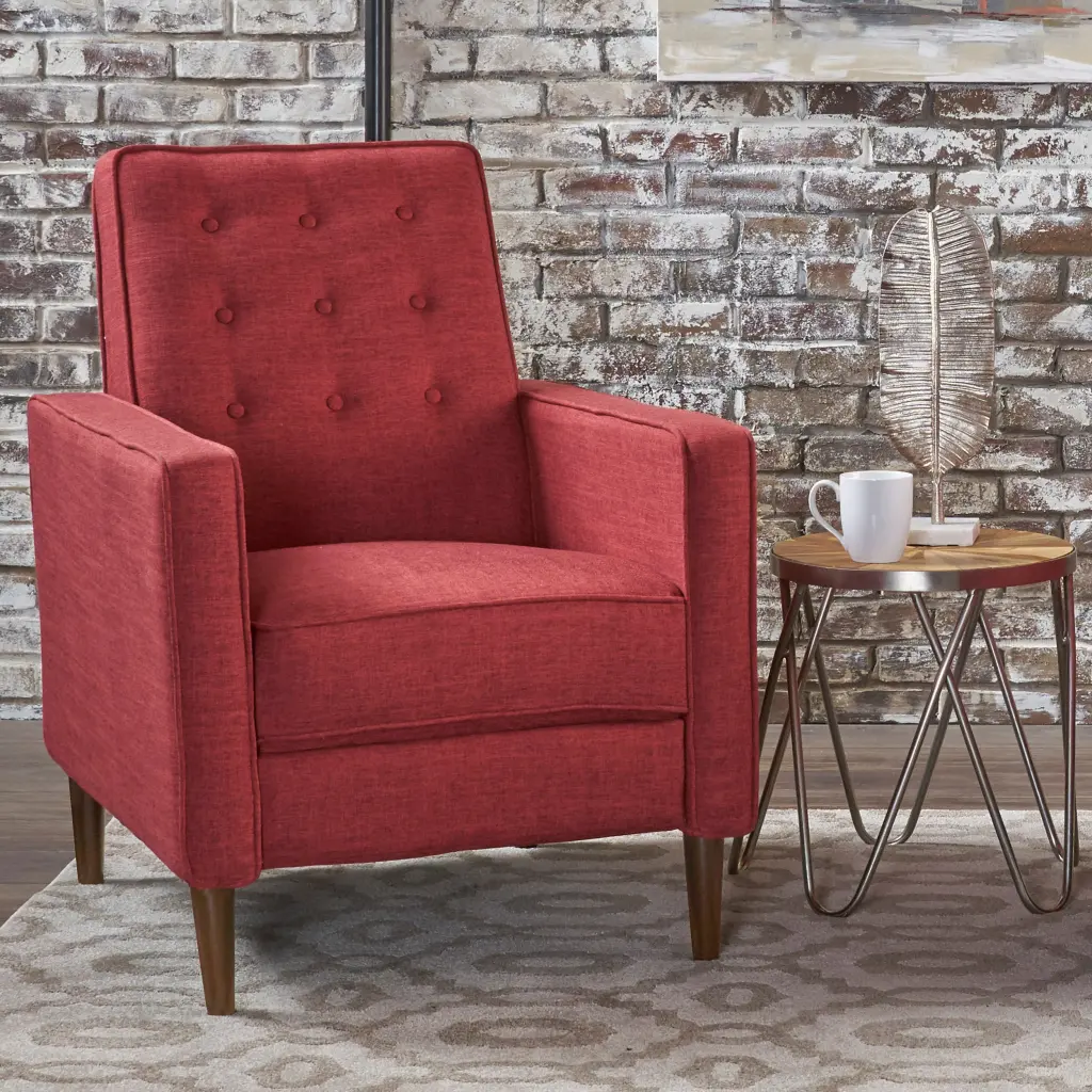 Red Fabric Recliner Chair Comfortable Living Room Lounge Chair nh-sunfay