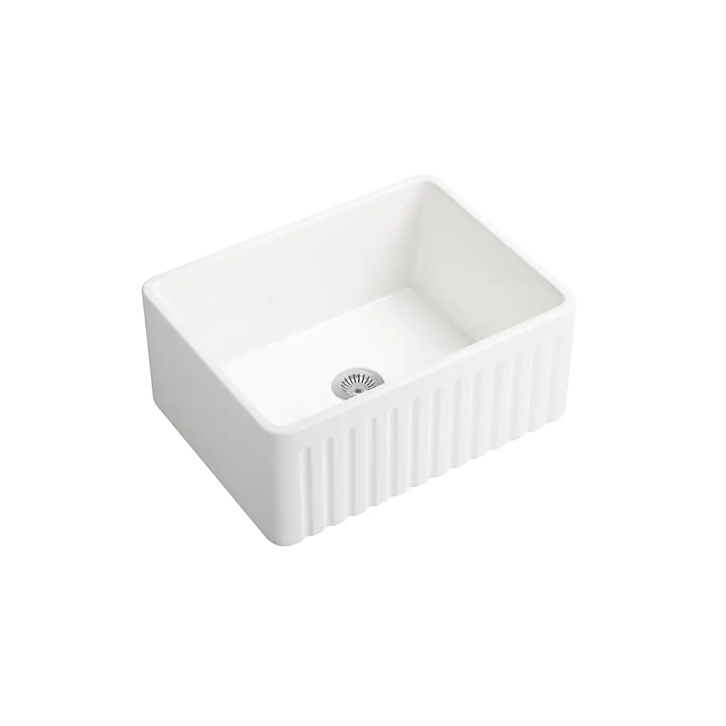 Farmhouse Apron Front White Ceramic Kitchen Sink White Ceramic Farm Sink rnb