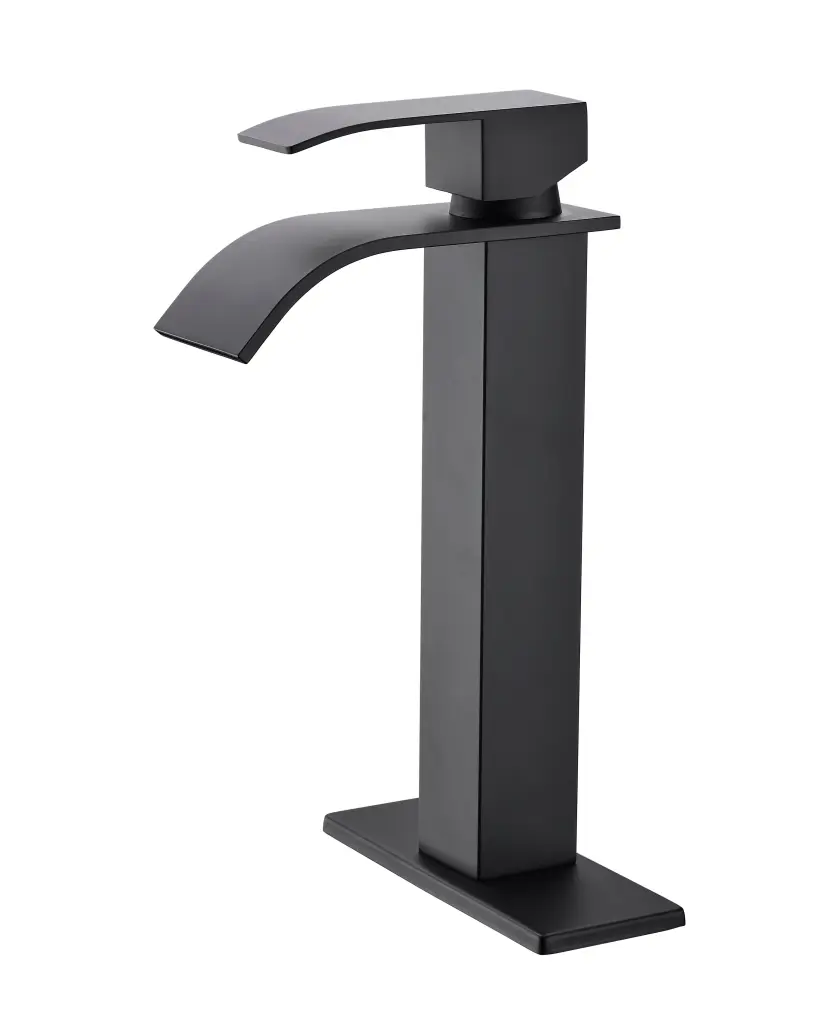 Waterfall Spout Bathroom Faucet Single Handle Bathroom Vanity Sink Faucet Modern Design rnb