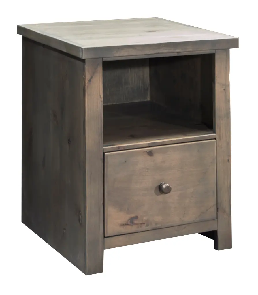 Joshua Creek 22 Inch 1 Drawer File Cabinet No Assembly Required Barnwood Finish bridgevine home
