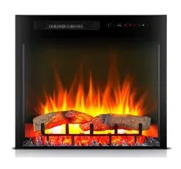 28 Inch Fireplace Insert 2822 LG Black Metal Indoor Heating b119