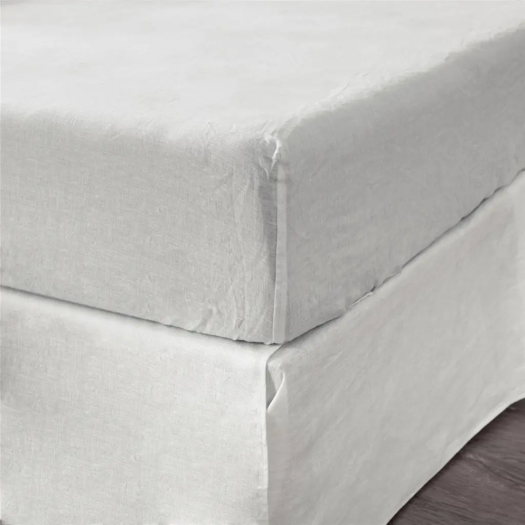King Size Fitted Sheet 1 Piece Linen Hotel Quality Bed Sheet Set real linen