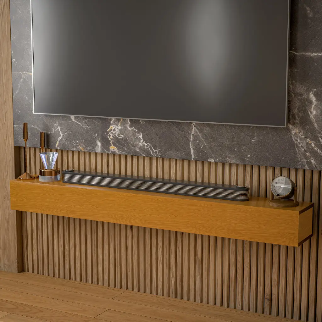 60 Inch Fireplace Mantel Wooden Wall Mounted Floating Shelf 8 Inch Deep Solid Wood hortus oasis