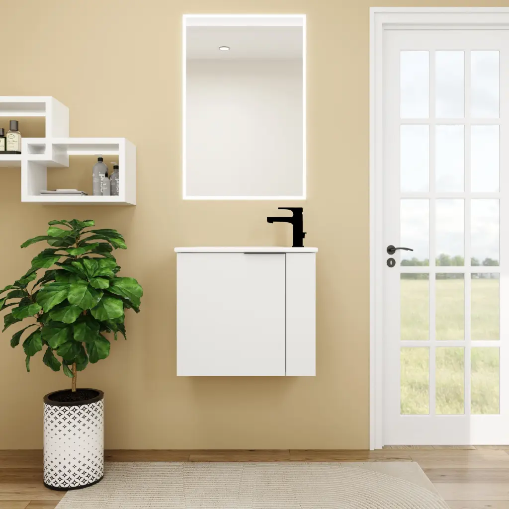 22 Inch Floating Bathroom Vanity Sink Small Bathroom g-lemon