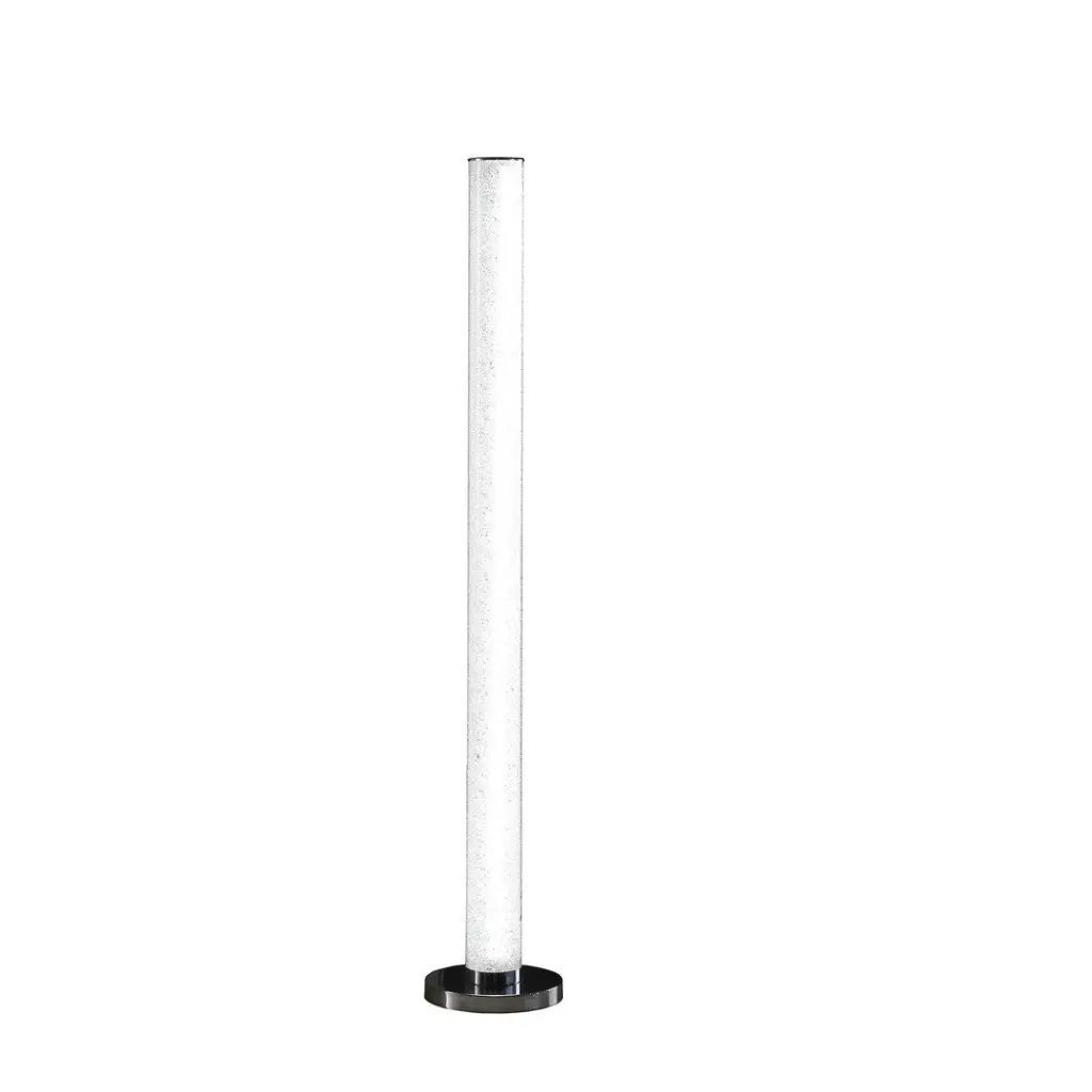 49 Inch LED Illuminari White Crystal Sand Rocks Column Floor Lamp california home