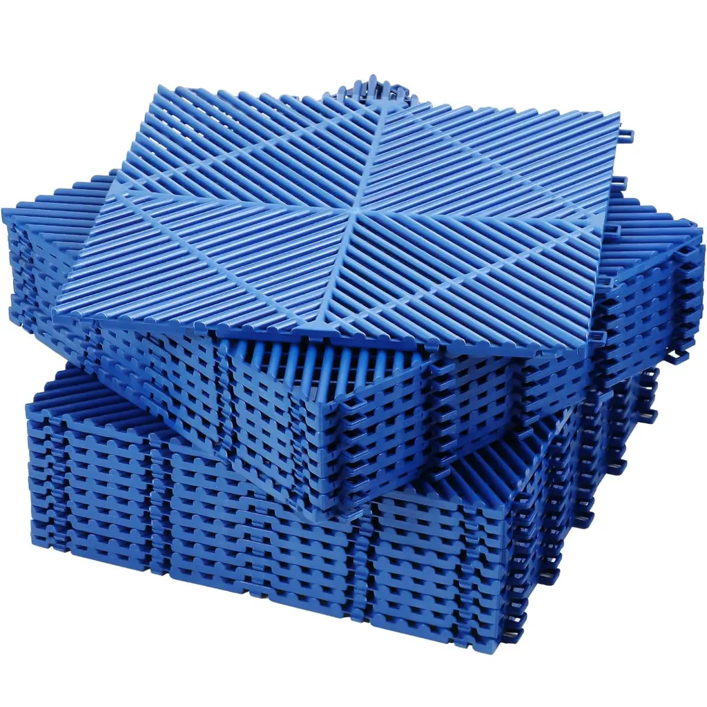 Racedeck Free Flow Open Rib Self Draining Garage Floor Tiles qdxfl