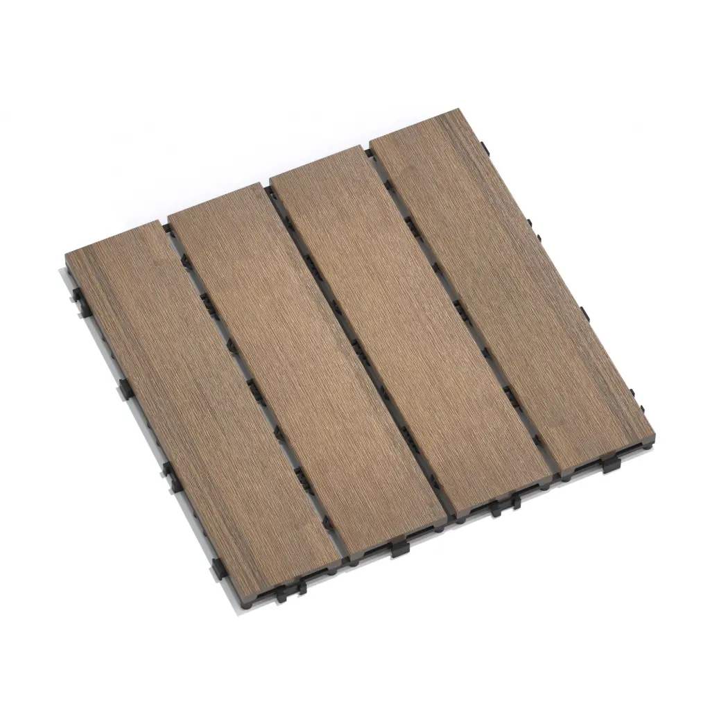 Patio Floor Tiles Pack 11 WPC Wood Plastic Composite Deck Tiles rnb