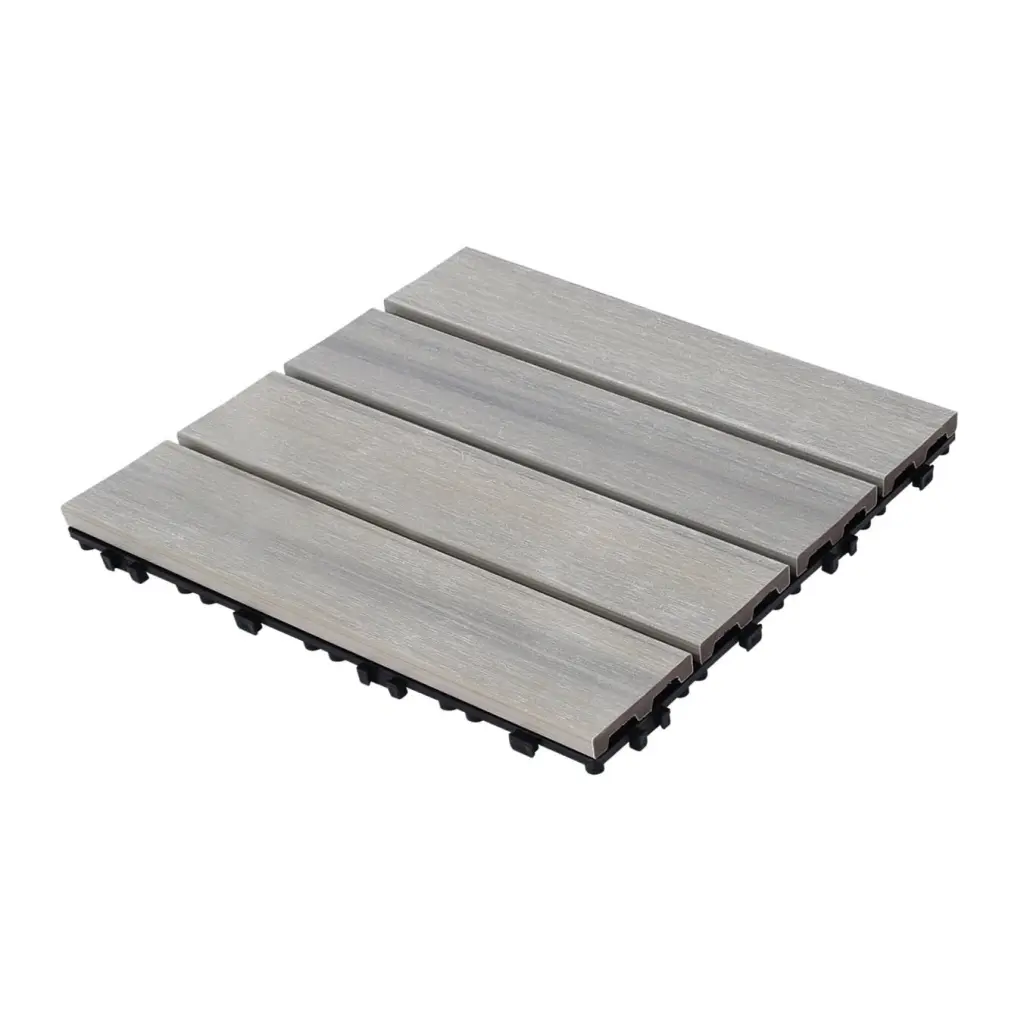 Patio Floor Tiles Pack 11 WPC Wood Plastic Composite Deck Tiles rnb