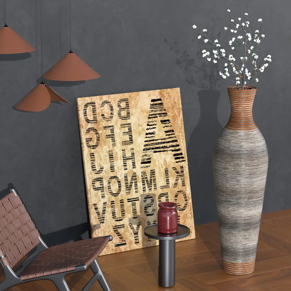 39 Inch Tall Brown Decorative Floor Vase Timeless Neat Home Decor yixiu home d-cor