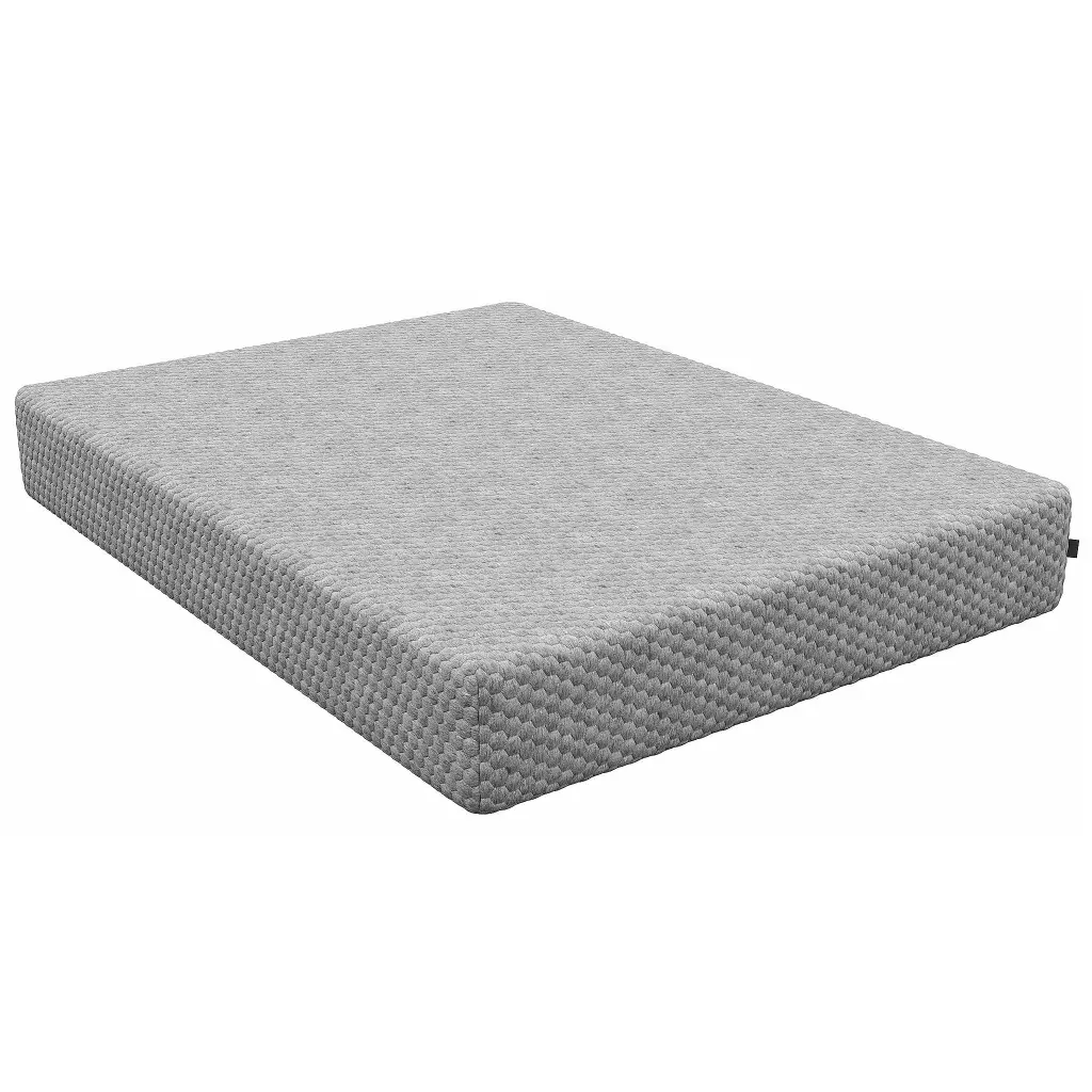 Twin Greyson All Foam Cool Gel Waterfall Top 10" Medium White Polyurethane diamond mattress