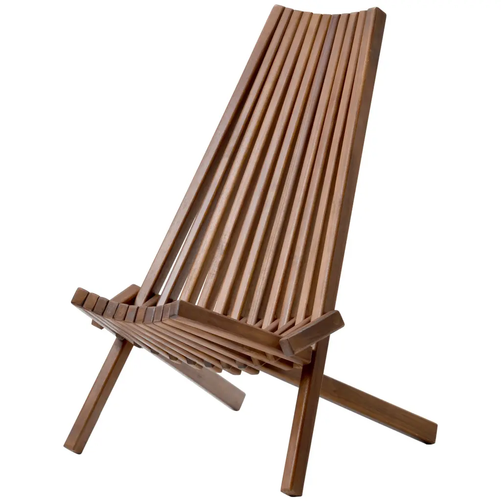 Folding Wood Chair Natural Solid Wood rnb