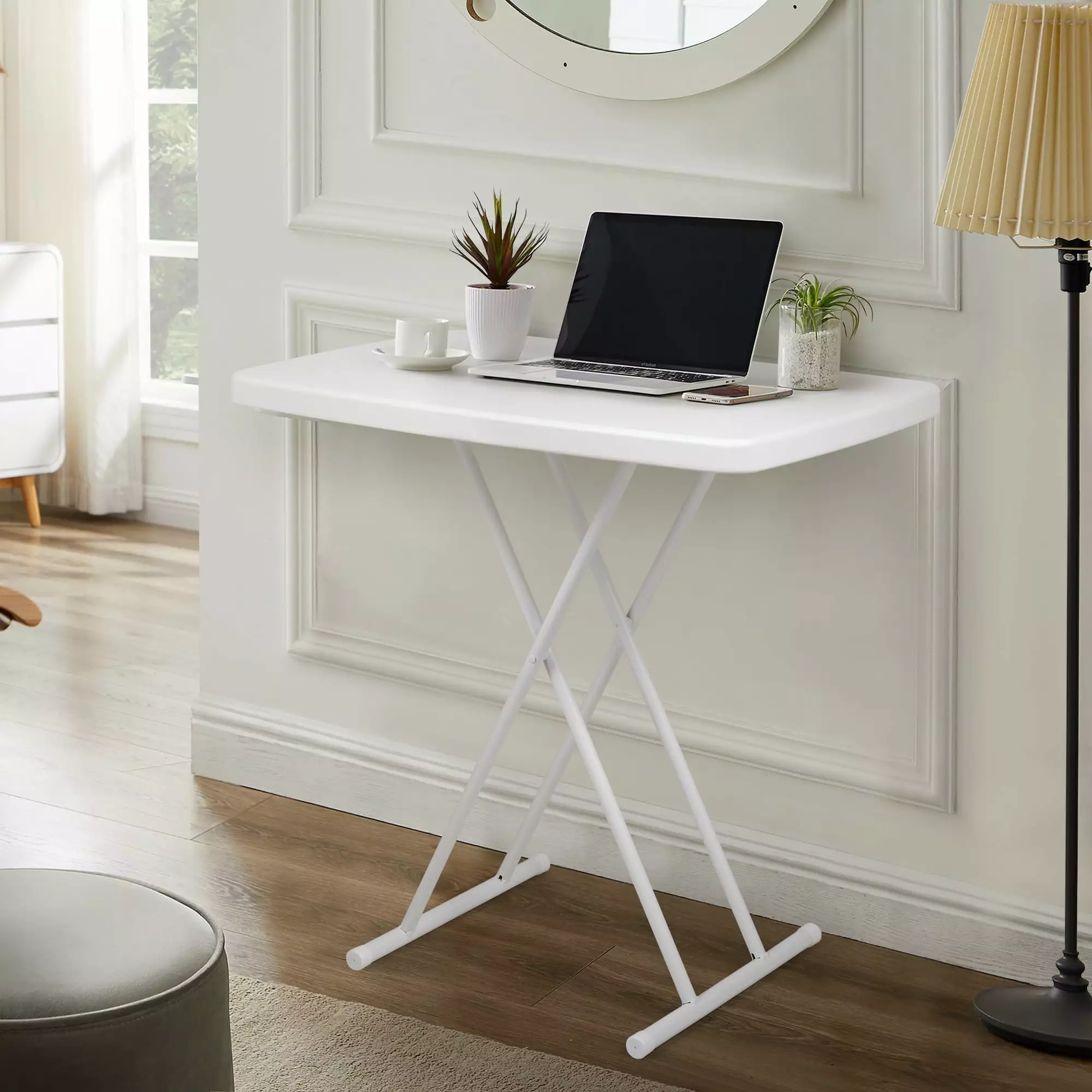 Folding Table Writing Desk Adjustable Height Study Office Home Use - Space Saving Furniture PUYIJIA