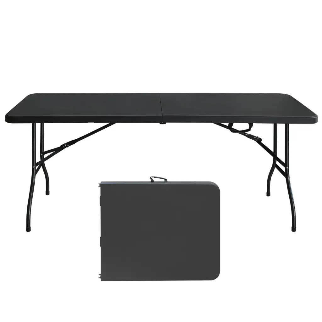 6Ft Folding Table Travel Friendly Plastic Table Camping Picnics Parties mgsport