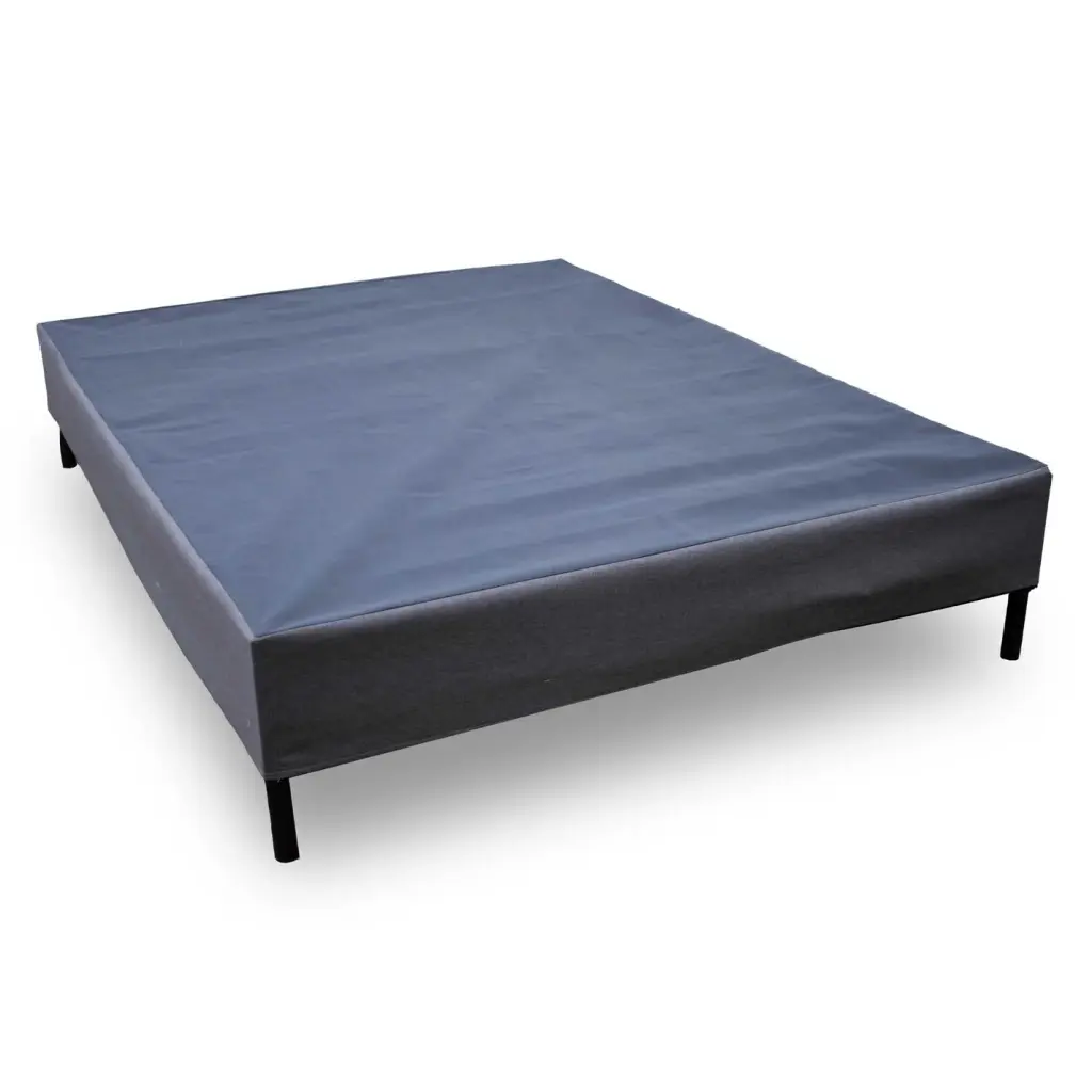 Twin Size Foundation Legs Black Steel Bed Frame Support System omne sleep
