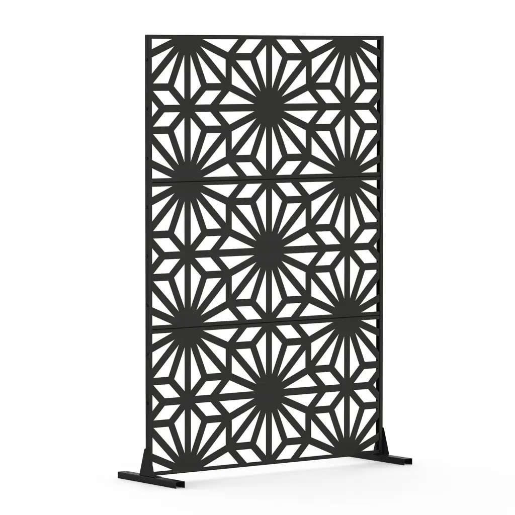 Metal Privacy Screens and Panels Freestanding Outdoor Room Divider crefise patio life