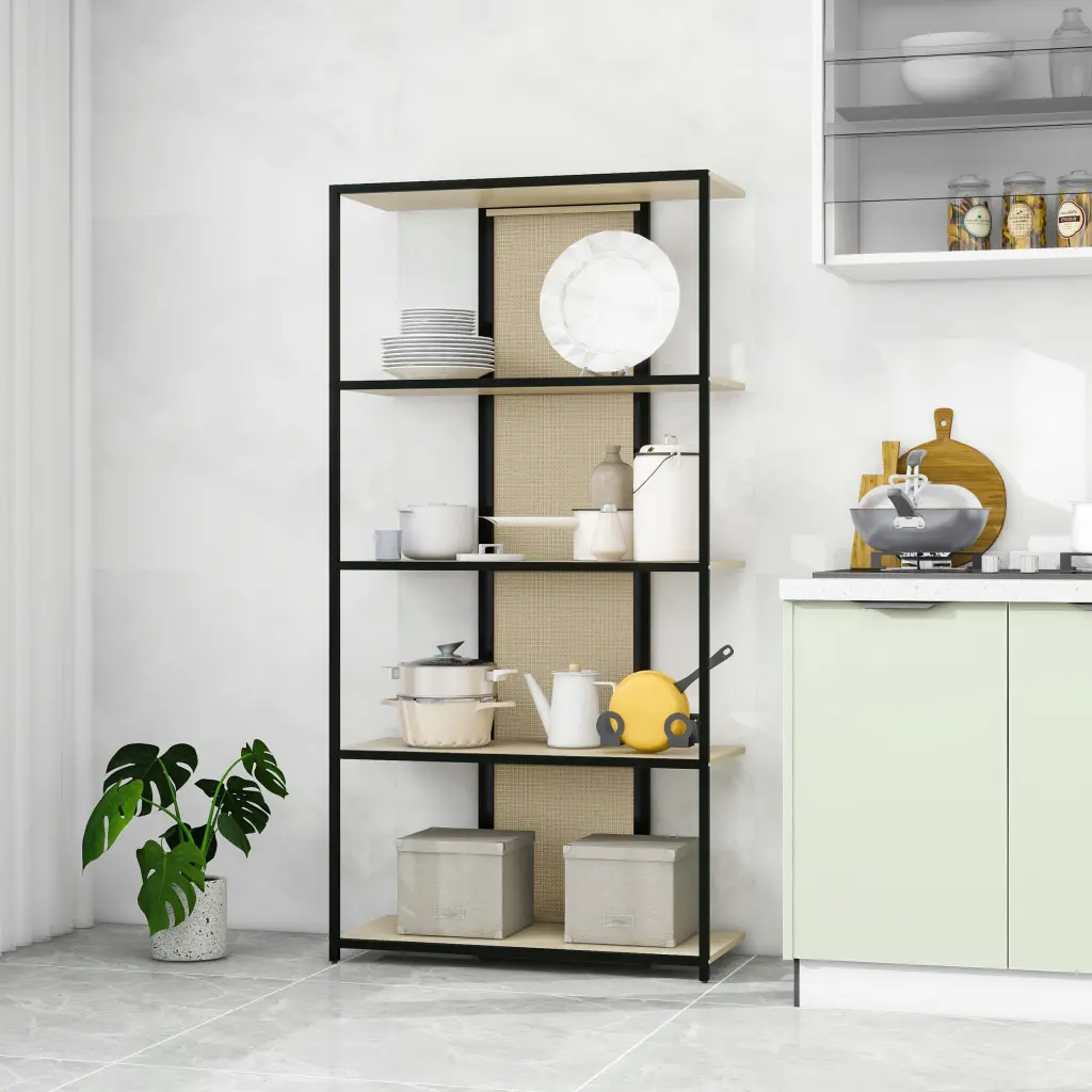 5 Layer Rack Bedroom Living Room Study Dining Room Multi Purpose Storage Shelf rnb