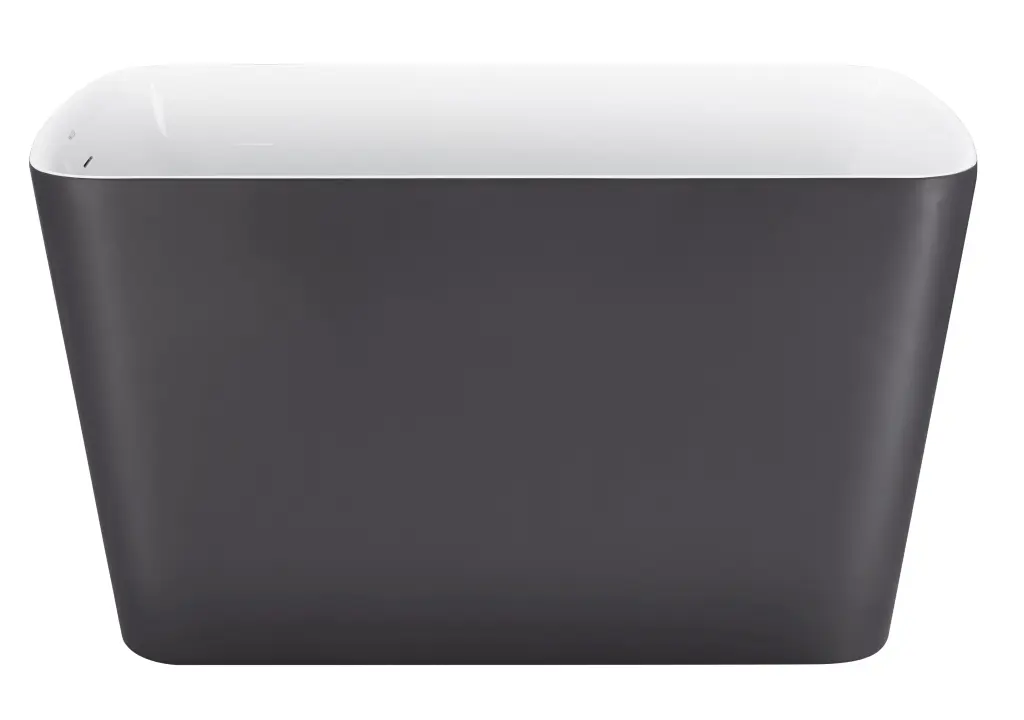 47" Freestanding Acrylic Bathtub Contemporary Soaking Tub White Bathroom create