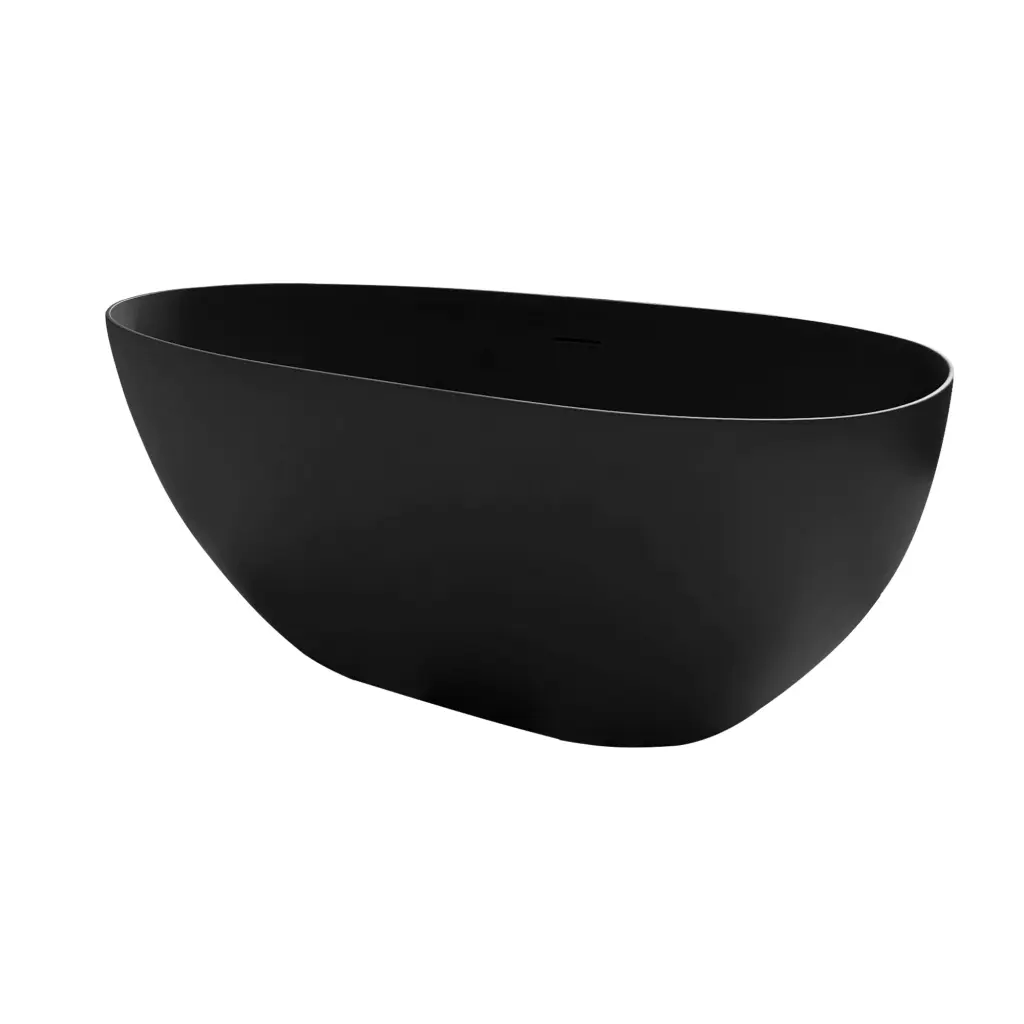 1500Mm Small Size Solid Surface Stone Bathroom Freestanding Bathtub Matte Finish vovica