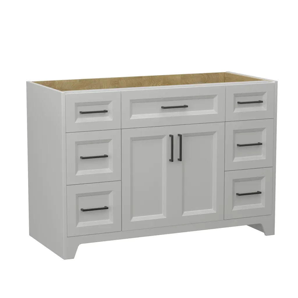 Solid Wood 48 Inch Modern Bathroom Vanity Without Top Sink w995 bestgo