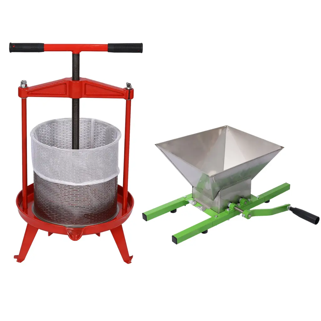Fruit Wine Press And Crusher 100% Nature Apple Grape Berries Crusher Manual Juice Maker g-h