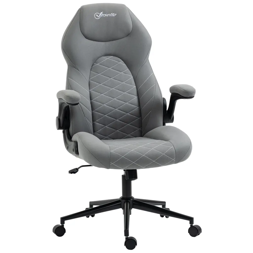 Vinsetto Gaming Chair Flip Up Arms and High Back Desk and Computer Use aosom business