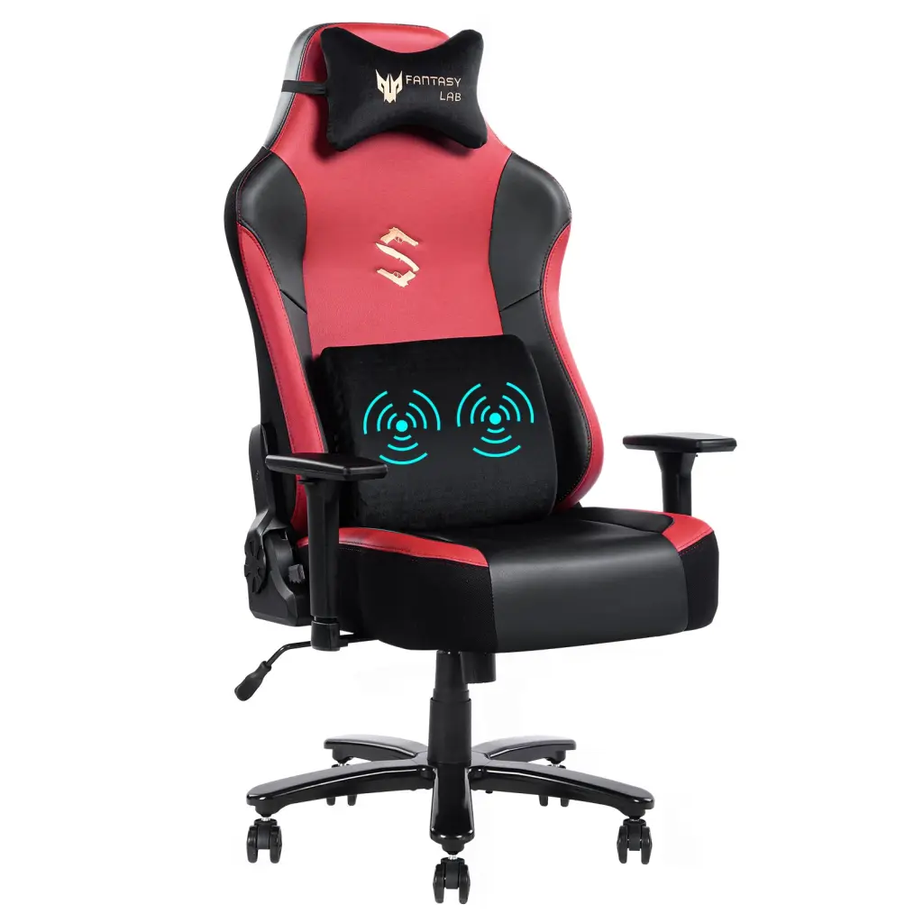 Big And Tall Gaming Chair 400Lbs Capacity Massage Lumbar Pillow Ergonomic Office Chair vanbow