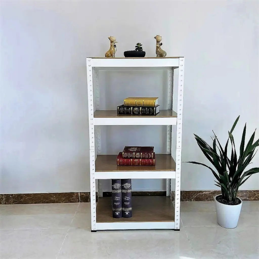 4 Tier Adjustable Garage Storage Shelving - Heavy Duty Metal Shelves Organization grainbuds-y