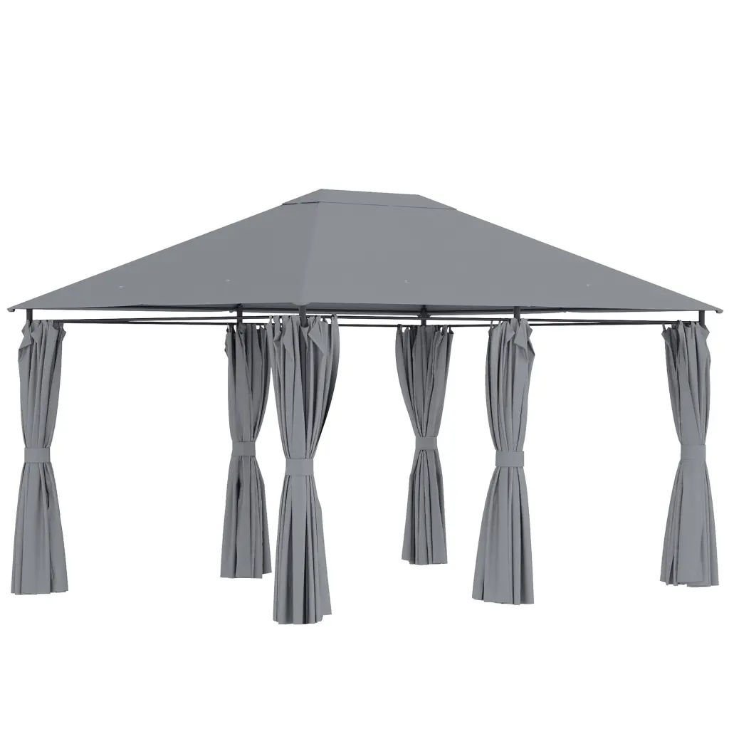 Outsunny 10x13 Outdoor Patio Gazebo Canopy Shelter 6 Removable Side Panels aosom business