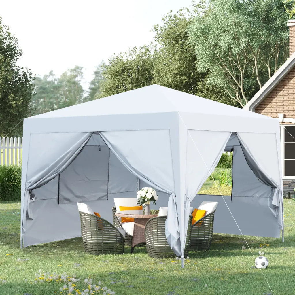 Outdoor 10X10Ft Pop Up Gazebo Canopy Tent Removable Sidewalls bei you