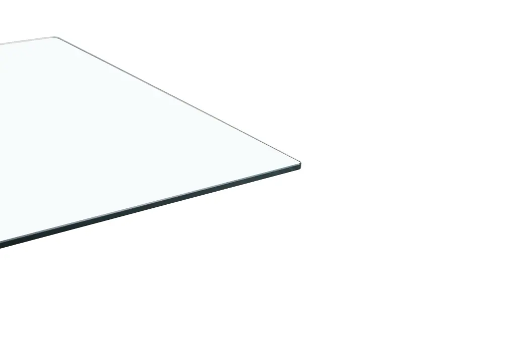 BL 16080 Clear Glass Silver Table Clear Glass Top Clear Glass Base d-n furniture