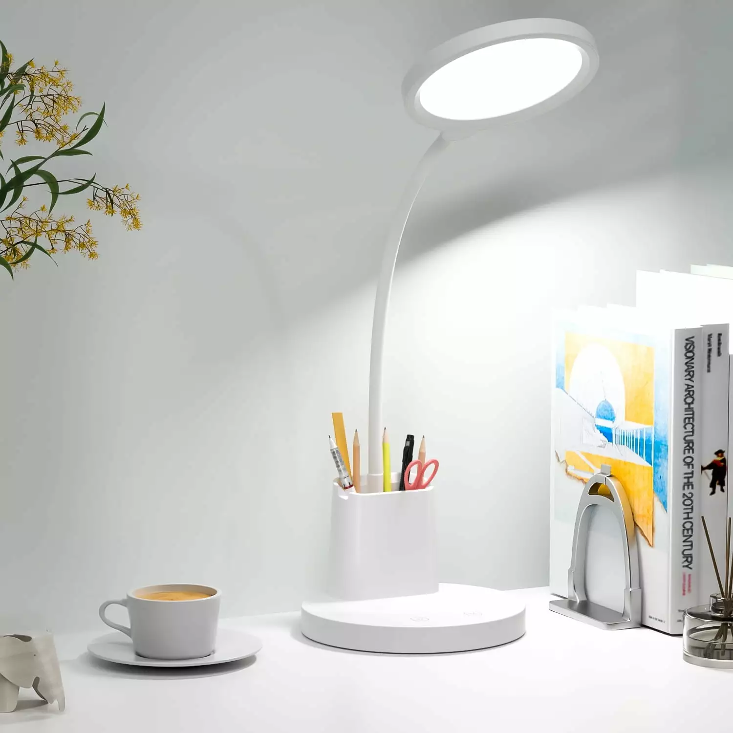 Desk Lamp LED Table Lamps Home Office 3 Lighting Modes 800LM Eye-Caring Desk Light Pen Holder Touch Control Dimmable 360 G...