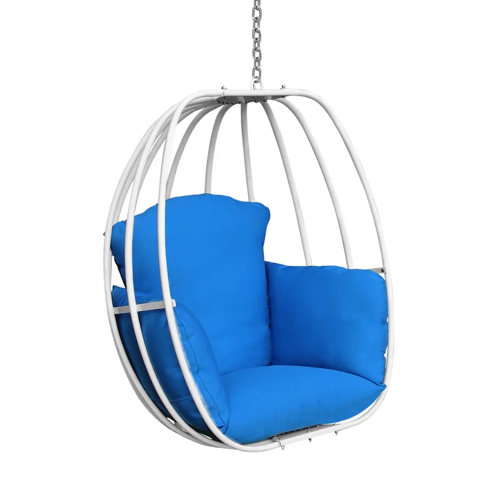 Blue Hanging Egg Chair Hammock Swing Chair Hanging Kit Outdoor Patio romantic furniture