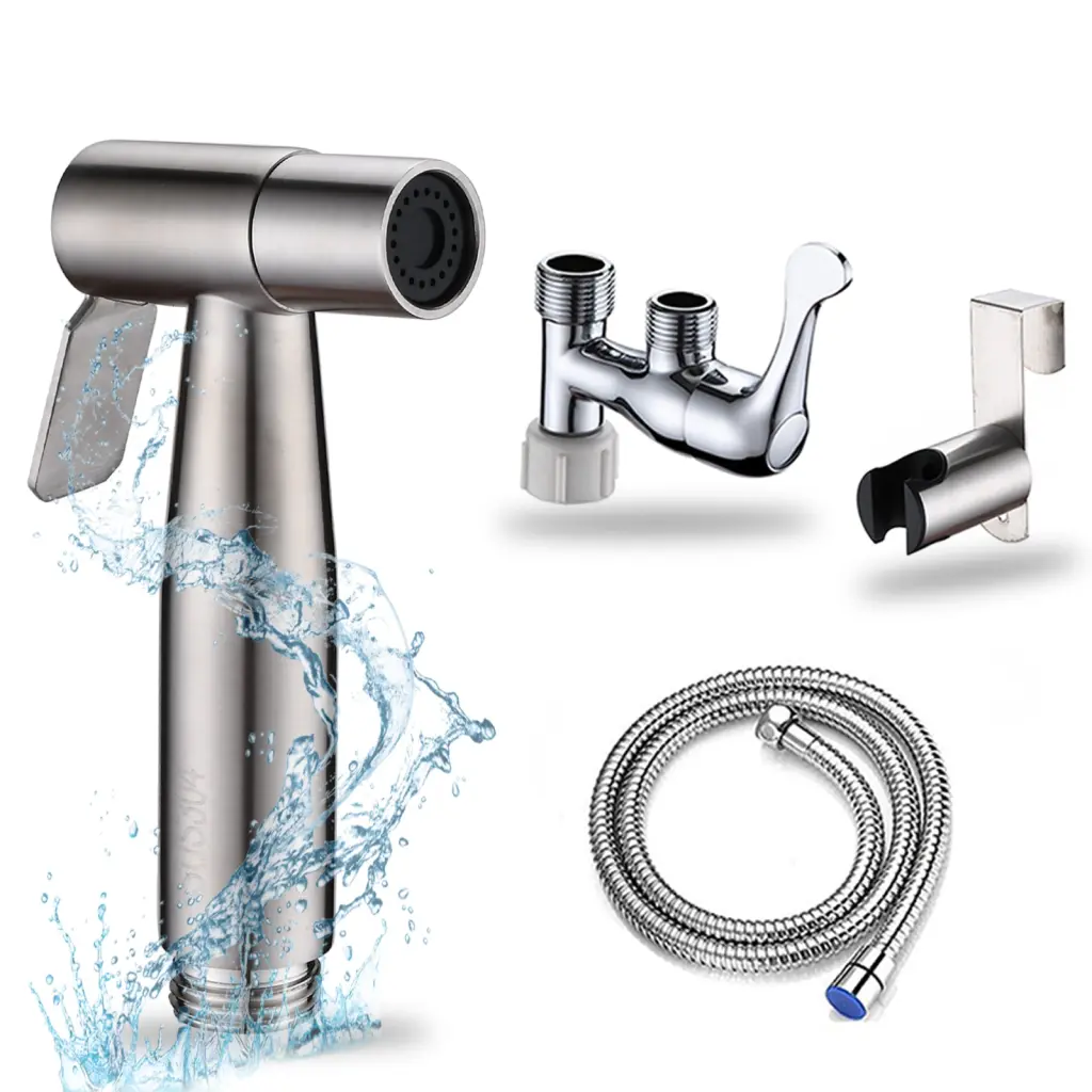 Handheld Bidet Sprayer Toilet Adjustable Water Pressure Hose mexile