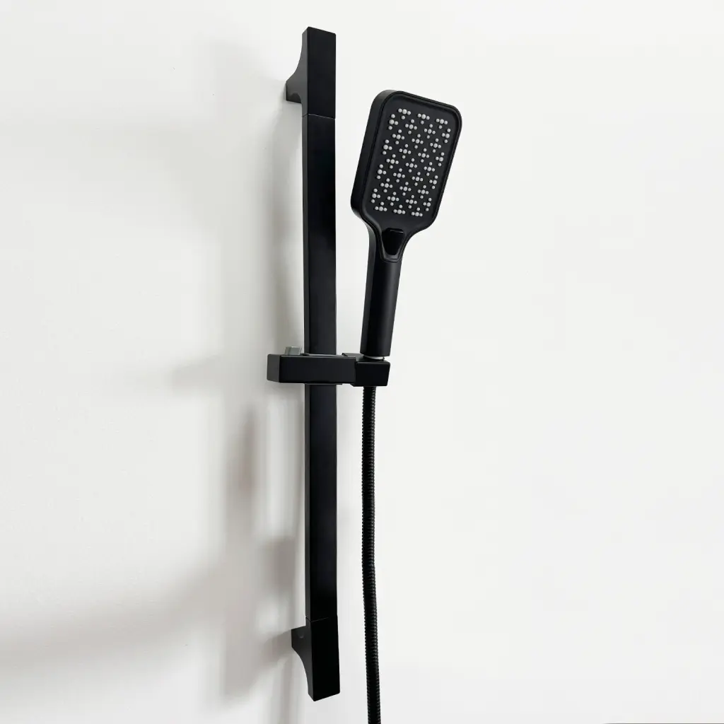 Handheld Shower Slide Bar and Hose Matte Black Stainless Steel w928 dongtu group