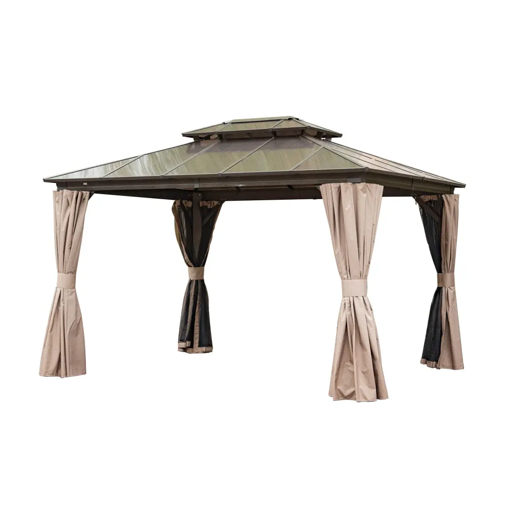 10 X12 Hardtop Gazebo Permanent Outdoor Gazebo Polycarbonate Do crefise patio life