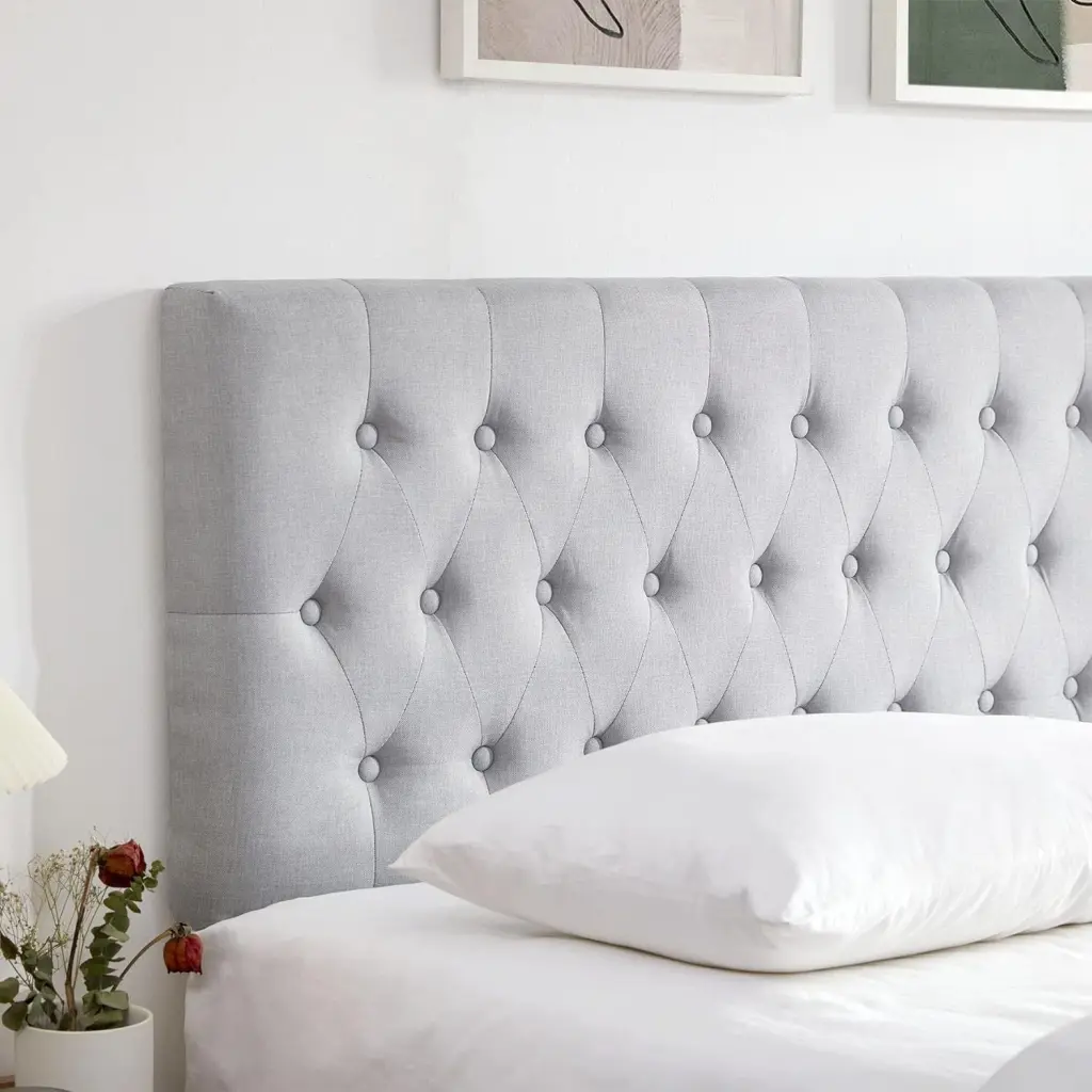 Tufted Upholstered Full Size Bed Headboard Modern Button Design Adjustable xichen indoor furniture co.- ltd