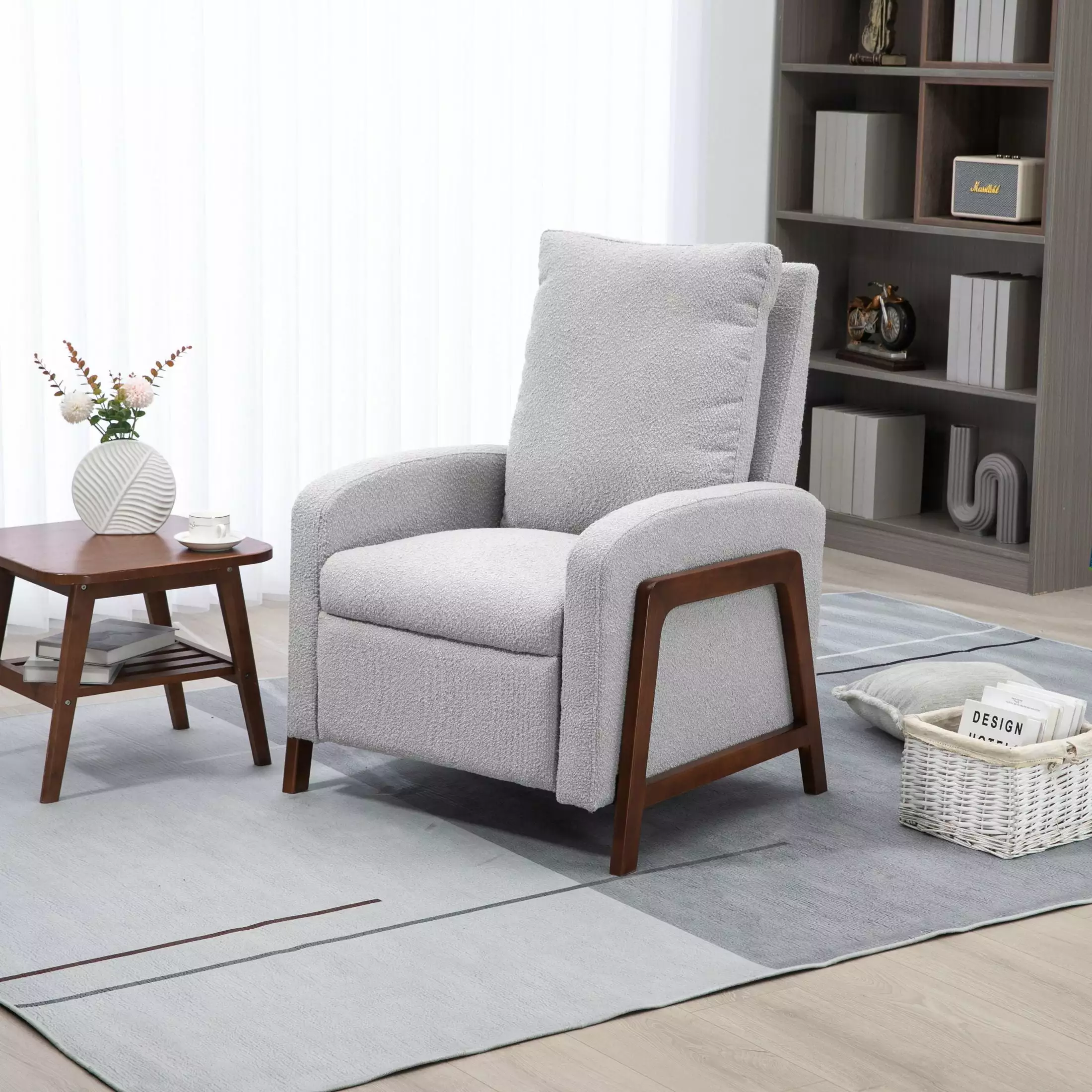 Recliner Chair Adjustable Home Theater Single Fabric Recliner Sofa A01-X2 CNCJ