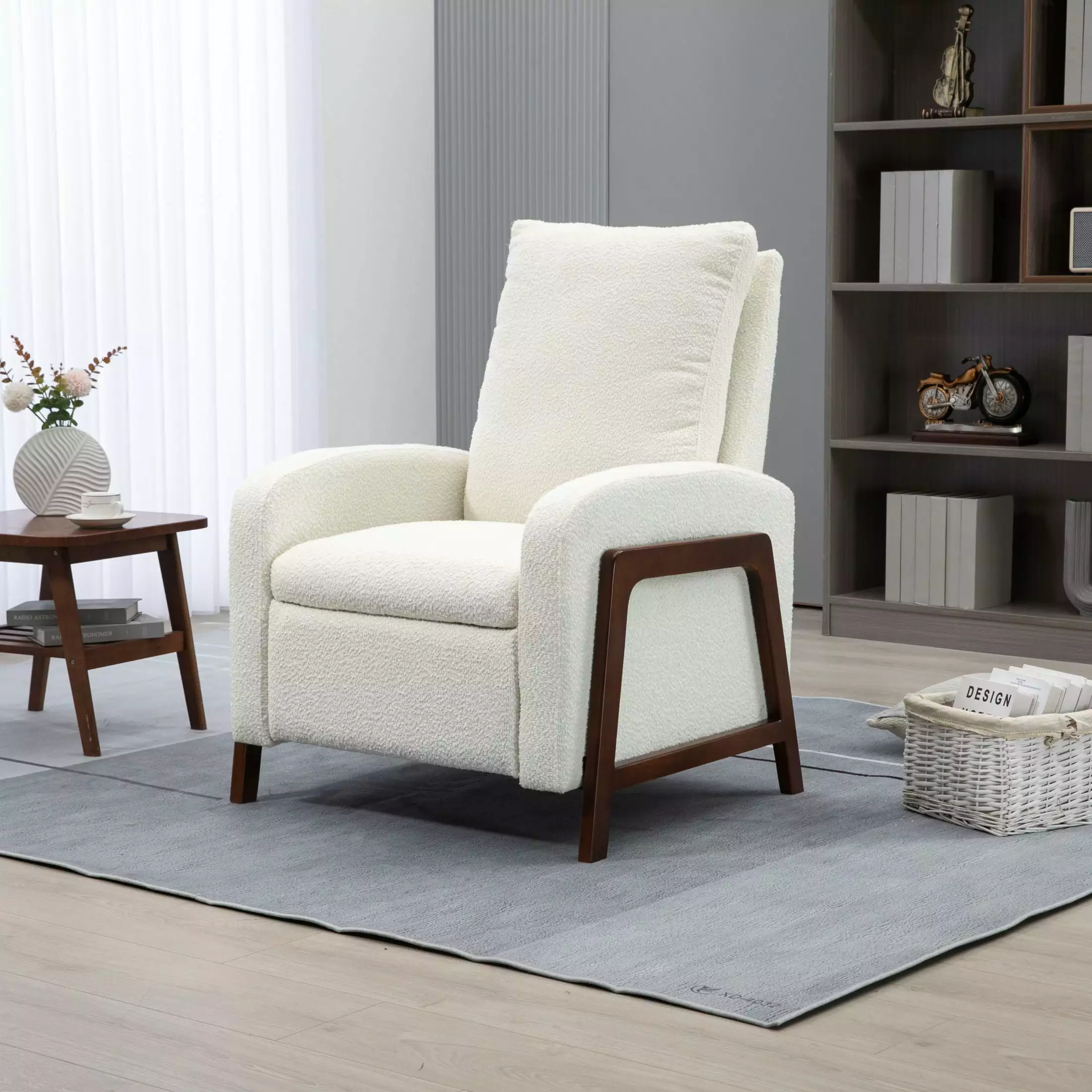 Recliner Chair Adjustable Home Theater Single Fabric Recliner Sofa A01-X1 CNCJ