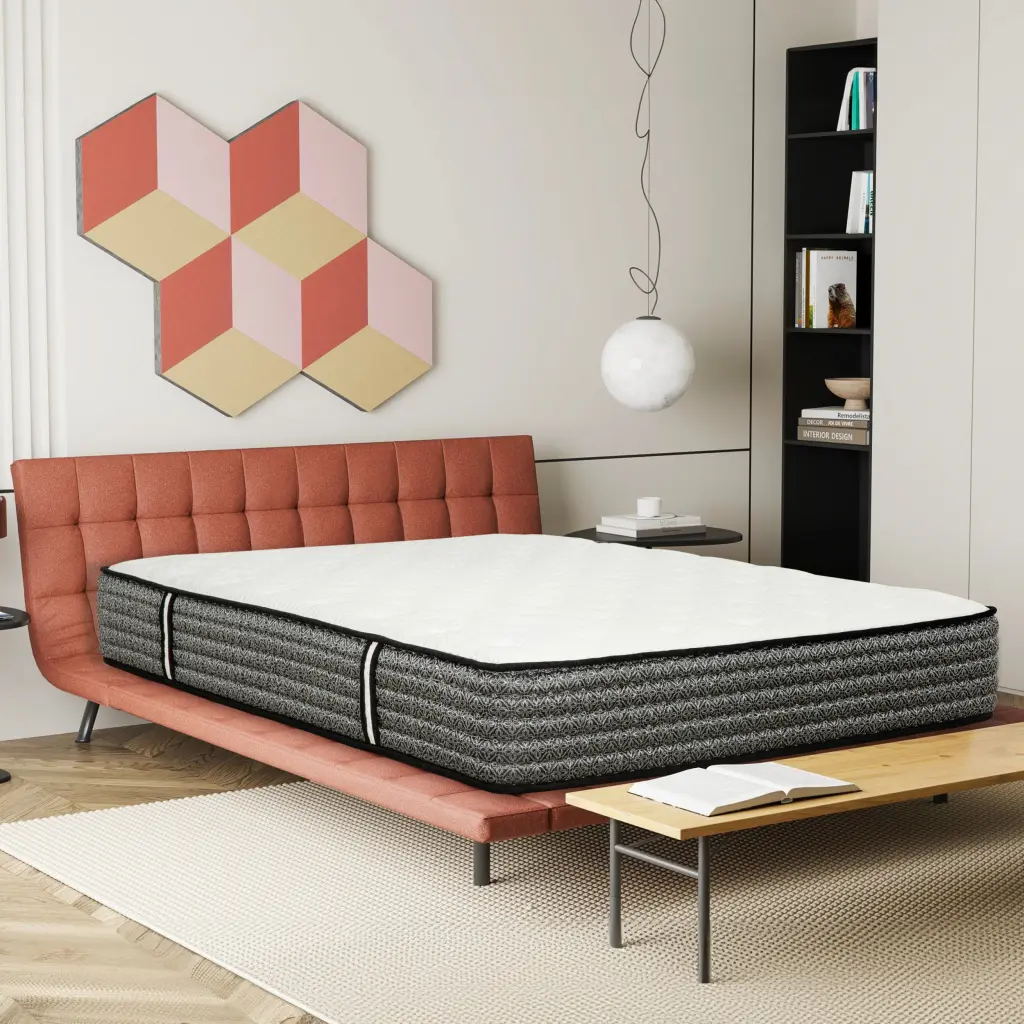Luxury 12 Inch Cal King Pocket Coil Hybrid Plush Gel Memory Foam Mattress kanepe
