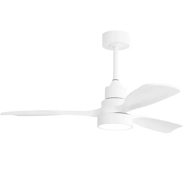 48 Inch Indoor Ceiling Fan 3 Solid Wood Blades Remote Control Reversible